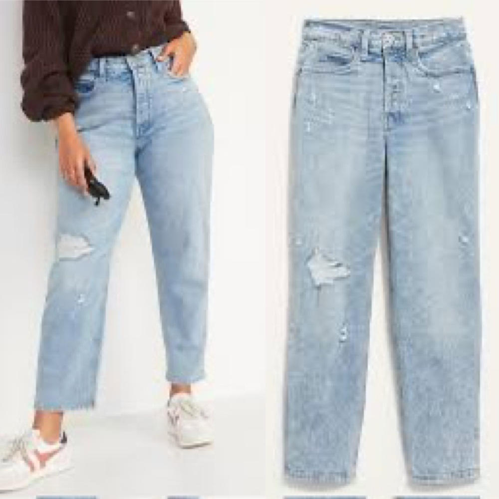 Old Navy Light Blue Straight Leg Jeans